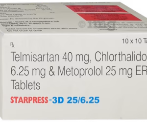 STARPRESS 3D 25/6.25MG TAB  1,S