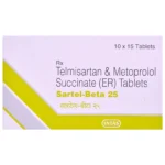 SARTEL BETA 25MG TAB  1,S