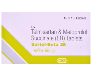 SARTEL BETA 25MG TAB  1,S