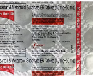 TAZPURE BETA 50MG TAB  1,S