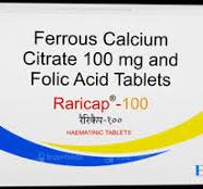 RARICAP 100 TAB  1,S