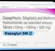 DAPAGLYN SM 100/500MG TAB  1,S