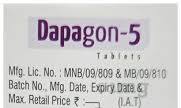 DAPAGON 5MG TAB  1,S