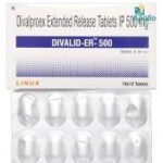 DIVALID ER 500MG TAB  1,S