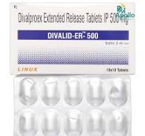 DIVALID ER 500MG TAB  1,S