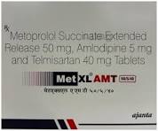 MET-XL-AMT 50/5/40MG TAB  1,S
