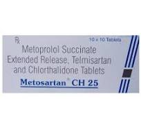 METOSARTAN CH 25MG TAB  1,S