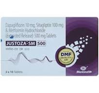 JUSTOZA SM 500MG TAB  1,S