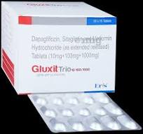 GLUXIT TRIO 10/1000/100MG TAB  1,S