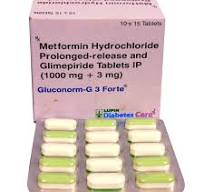 GLUCONORM G3 FORTE TAB  1,S