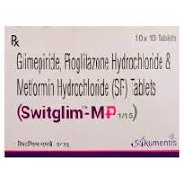 SWITGLIM MP 1/15MG TAB  1,S