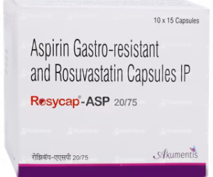ROSYCAP ASP 20/75MG CAP  1,S