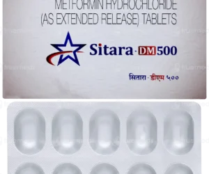 SITARA DM 500MG TAB  1,S