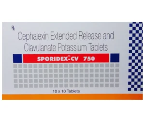 SPORIDEX CV 750MG TAB  1,S